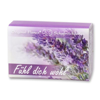 Sheep milk soap 100g "Fühl dich wohl", Lavender 