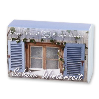 Sheep milk soap 100g "Schöne Winterzeit", Ice flower 