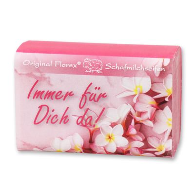 Schafmilchseife eckig 100g "Immer für Dich da!", Lotus 