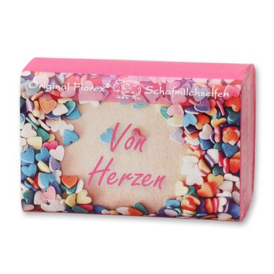 Sheep milk soap 100g "Von Herzen", Lotus 