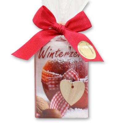 Sheep milk soap 100g in a cellophane bag "Winterzeit", Pomegranate 