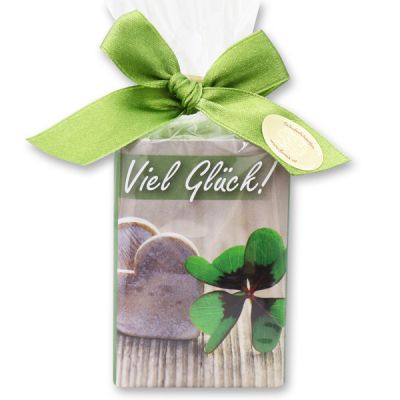 Sheep milk soap 100g in a cellophane bag "Viel Glück", Verbena 