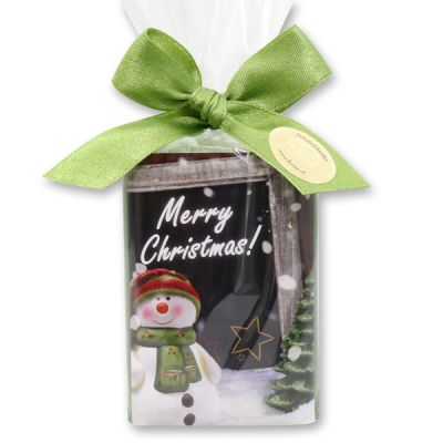 Sheep milk soap 100g in a cellophane bag "Merry Christmas", Verbena 