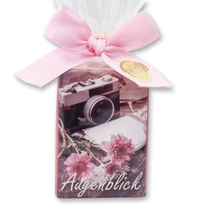 Sheep milk soap 100g in a cellophane bag "Augenblick", Magnolia 