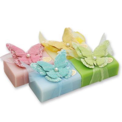 Sheep milk soap 100g, decorated with a butterfly, sorted 