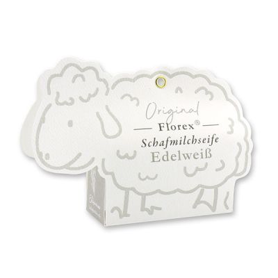 Sheep milk soap 100g in a sheep paper box, Edelweiss 