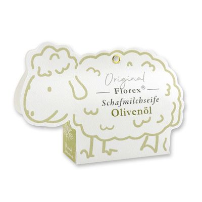 Sheep milk soap 100g in a sheep paper box, Olive oil 