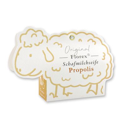 Sheep milk soap 100g in a sheep paper box, Propolis 