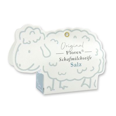 Sheep milk soap 100g in a sheep paper box, Salt 
