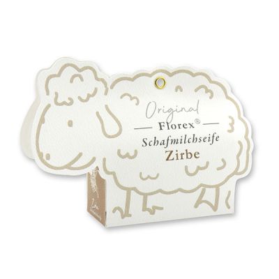 Sheep milk soap 100g in a sheep paper box, Swiss pine 