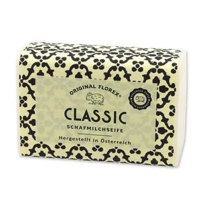 Schafmilchseife eckig 100g, "Handmade Paper" Classic 