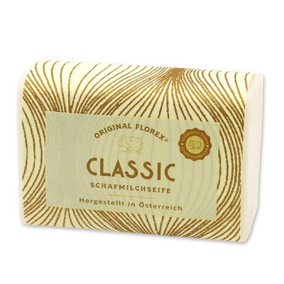 Schafmilchseife eckig 100g, "Handmade Paper" Classic 