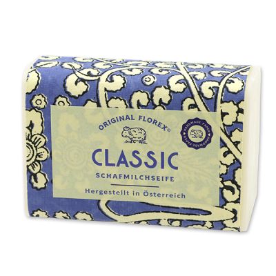Schafmilchseife eckig 100g, "Handmade Paper" Classic 