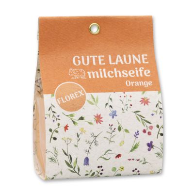 Sheep milk soap 100g in a bag "Gute Laune", Orange 