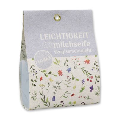 Sheep milk soap 100g in a bag "Leichtigkeit", Forget-me-not 