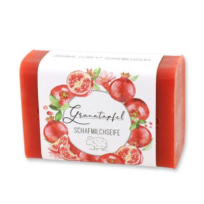 Sheep milk soap 100g "Einzigartige Augenblicke", Pomegranate 