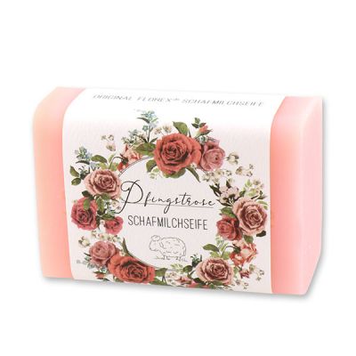 Sheep milk soap 100g "Einzigartige Augenblicke", Peony 