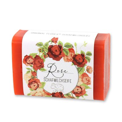 Sheep milk soap 100g "Einzigartige Augenblicke", Rose red 