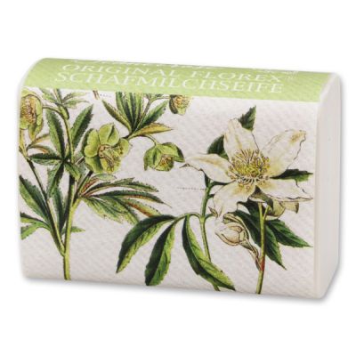 Sheep milk soap 100g, Christmas rose white 