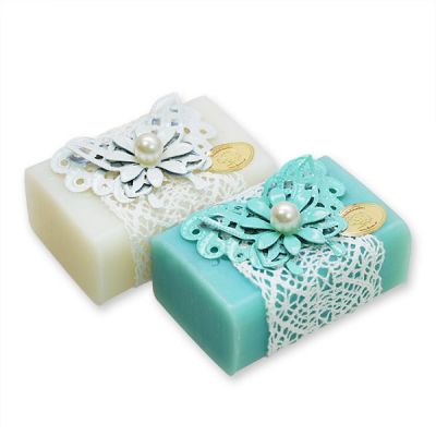 Sheep milk soap 100g decorated with a butterfly, Classic/salt 