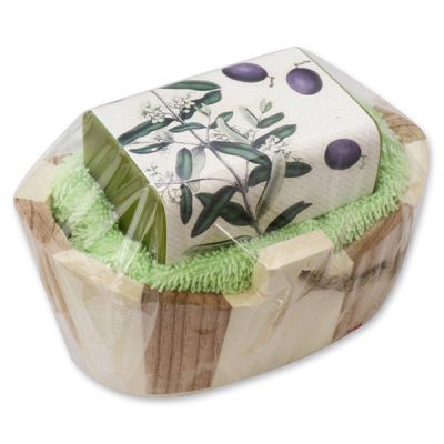 Wooden basket set, Olive 