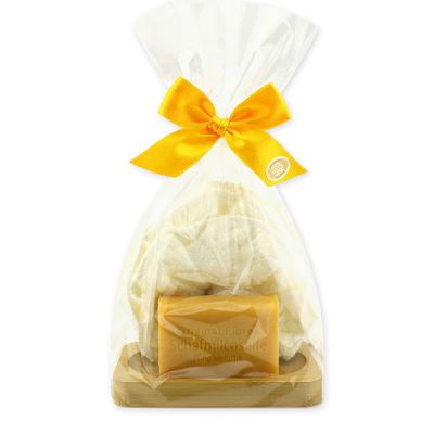 Soap set 3 pieces in a cellophane bag, Marigold 