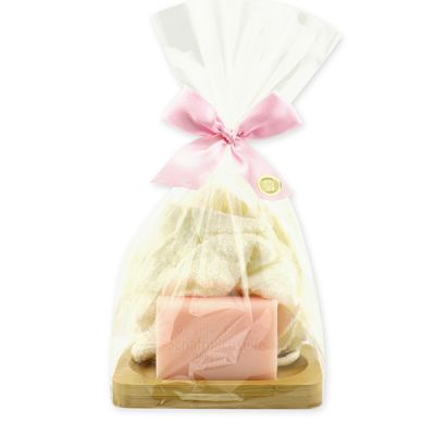 Soap set 3 pieces in a cellophane bag, Peony 