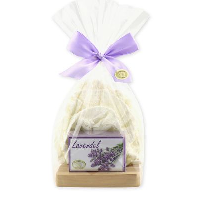 Soap set 3 pieces in a cellophane bag, Lavender 