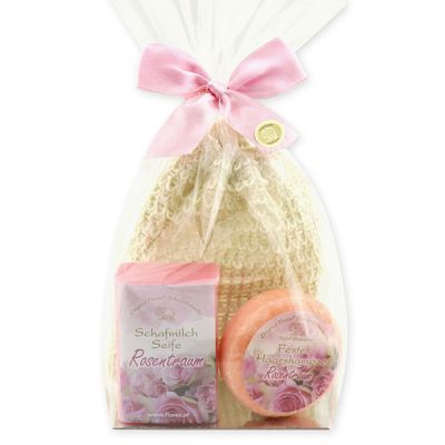 Soap set 3 pieces in a cellophane bag, Dream of roses 