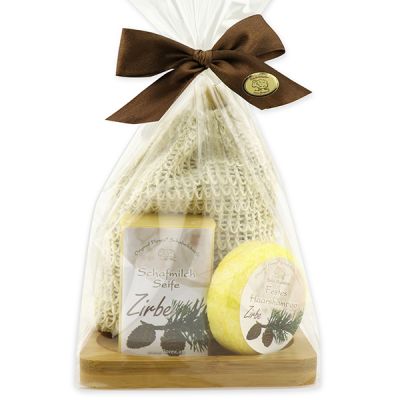 Soap set 4 pieces in a cellophane bag, Swiss pine 
