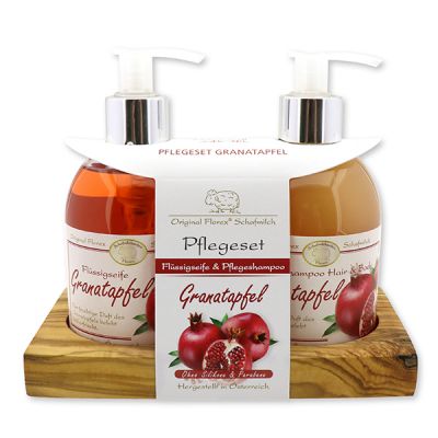 Care set liquid soap 250ml & Shampoo hair and body 250ml, Pomegranate 