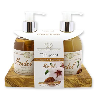 Care set liquid soap 250ml & Shampoo hair and body 250ml, Almond 