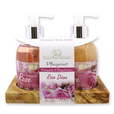 Care set liquid soap 250ml & Shampoo hair and body 250ml, Rose Diana 