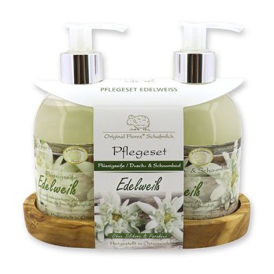 Pflegeset Flüssigseife 250ml & Dusch- und Schaumbad 250ml, Edelweiß 