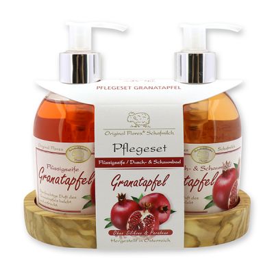 Care set liquid soap 250ml & Shower and bubble bath 250ml, Pomegranate 