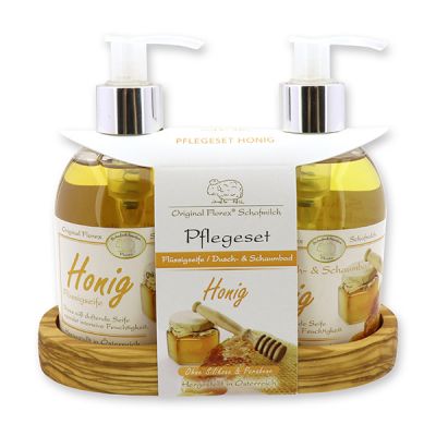 Care set liquid soap 250ml & Shower and bubble bath 250ml, Honey 