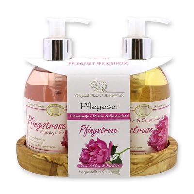 Care set liquid soap 250ml & Shower and bubble bath 250ml, Peony 