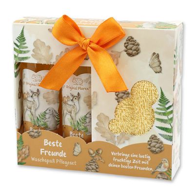 Washing fun care set 2 pieces "Beste Freunde", Fruit dream 