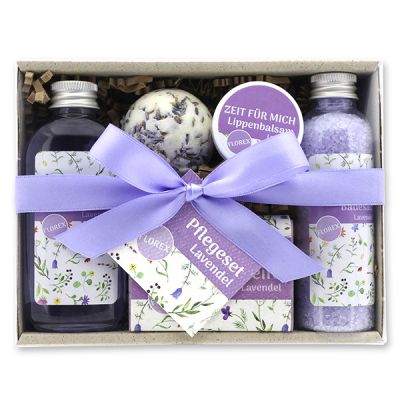 Gift set 5 pieces "Zeit für mich", Lavender 