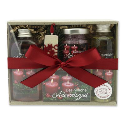 Gift set 4 pieces "Besinnliche Adventszeit", Winter magic/Classic 