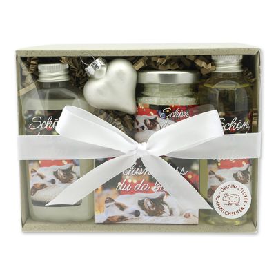 Gift set 4 pieces "Schön, dass du da bist", Classic 