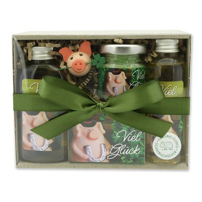 Gift set 4 pieces "Viel Glück", Verbena 
