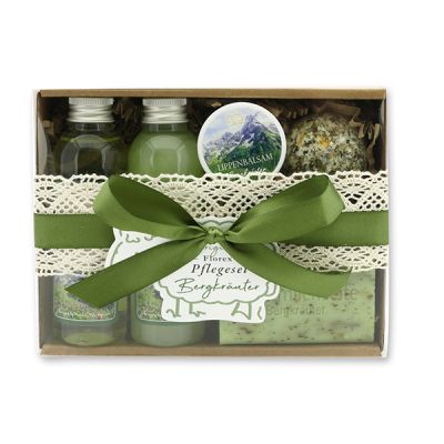 Geschenkset 5-teilig, Bergkräuter 