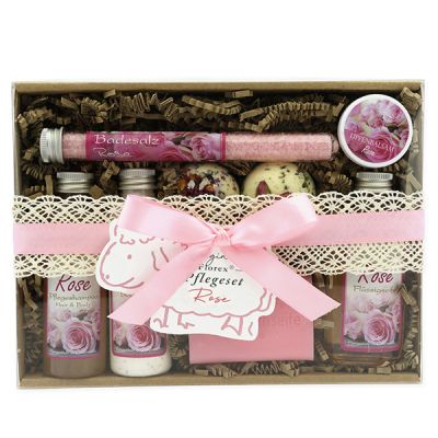 Geschenkset 8-teilig, Rose Diana 