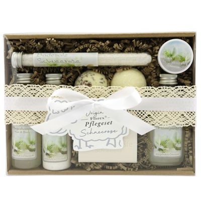 Geschenkset 8-teilig, Schneerose 