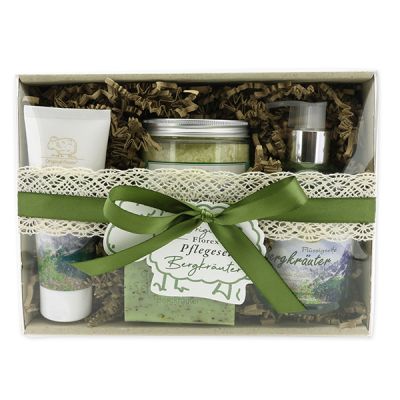 Geschenkset 4-teilig, Bergkräuter 