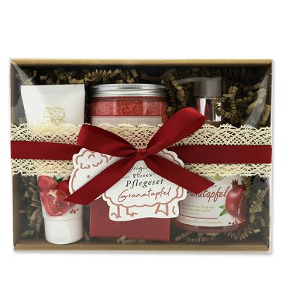 Geschenkset 4-teilig, Granatapfel 