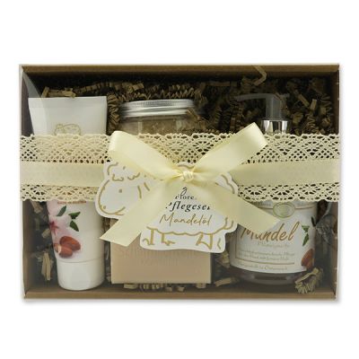 Geschenkset 4-teilig, Mandelöl 