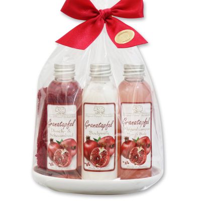 Care set 5 pieces in a cellophane bag, Pomegranate 