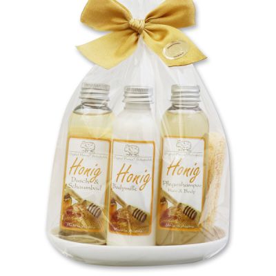 Care set 5 pieces in a cellophane bag, Honey 